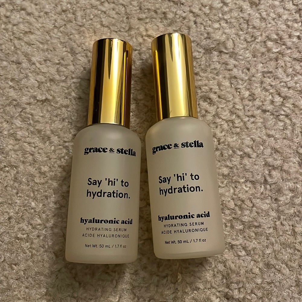 Two Bottles of Grace and Stella Hydrating Serum
